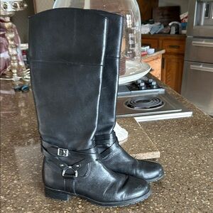 New Ralph Lauren Classic Black Women's Mid-Calf Riding Boots